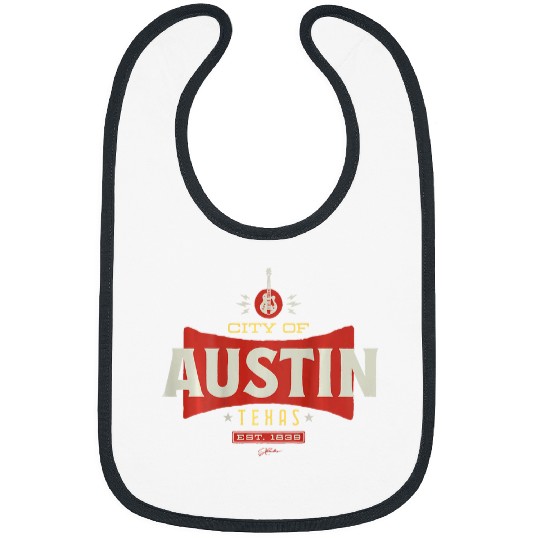 Funny Guitar JCombs Austin Texas with Guitar Music Bibs