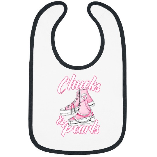 Chucks and Pearls 9 Bibs