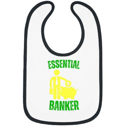 Essential Banker Worker Teller money economy Bibs
