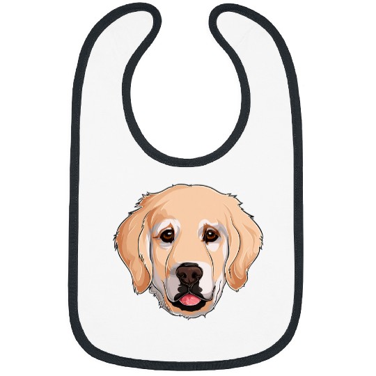 Golden Retriever Pet Face Dog Lover Owner Bibs