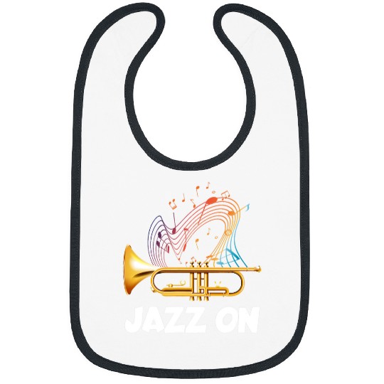 Funny Trumpet vintages Jazz On Trumpet Player Music Lovers Musician Bibs