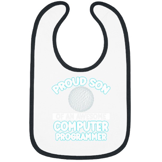 Proud Son Of Computer Programmer Programming Graphic Bibs