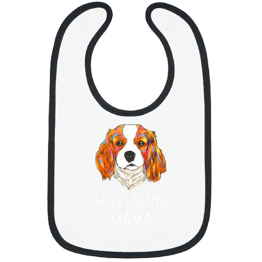 Cavalier King Charles Spaniel Pet Mama Funny Bibs