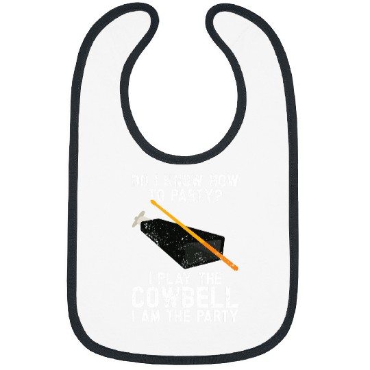 Funny Drummer Bell More Cowbell Vintage Funny Drummer Cowbell Funny 29 Bibs