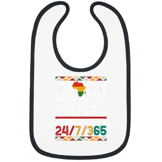 Black History Month Pride African Melanin Black History Bibs