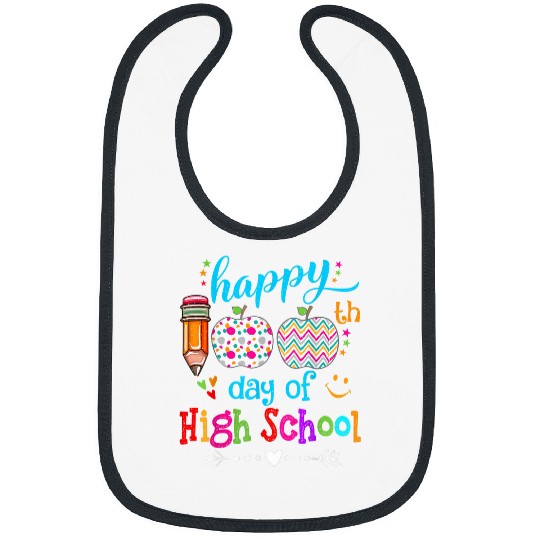 Happy 100th Day of School Kindergarten Teacher or Student 7 Bibs