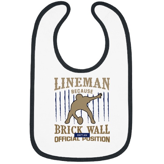 Lineman Brick Wall Position American College Football Bibs