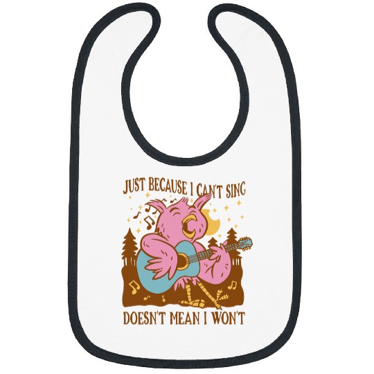 Funny Guitar Just Because I Cant Sing Doesnt Mean I Wont 1 Guitarist Bibs