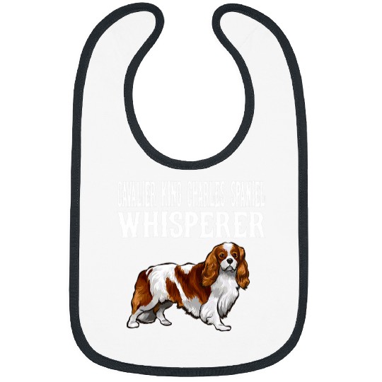 Cavalier Pet Funny Cavalier King Charles Spaniel Whisperer Bibs