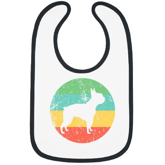Boston Terrier Pet Retro Boston Terrier Bibs