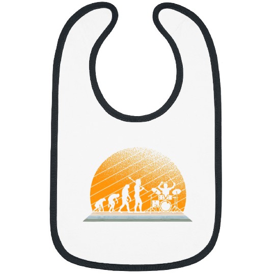 Funny Drummer legend Evolution full moon Drumsticks Bibs