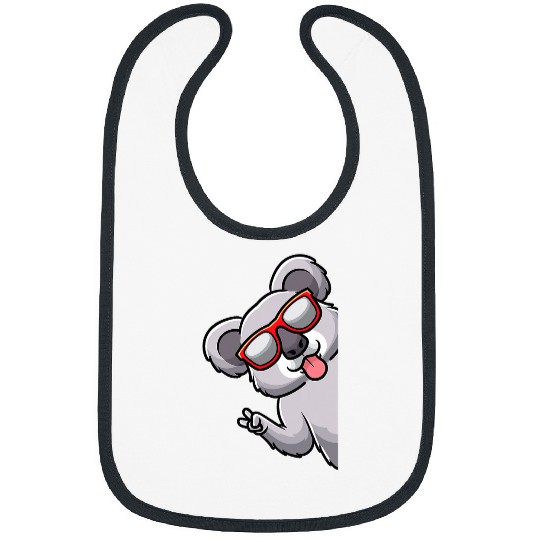 Funny Bear Koala Bear Animals From Side With Sunglasses Men Women Kids Cute Bears Bibs