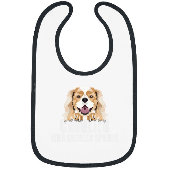 Cavalier Pet Smiling Cavalier King Charles Spaniel 1 Bibs