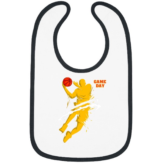 Funny Basketball Game Day Basketball Exploded Bibs