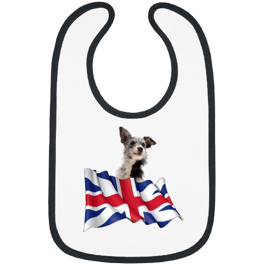 Australian Cattle Pet Union Jack Flag Dog Australian Cattle Bibs