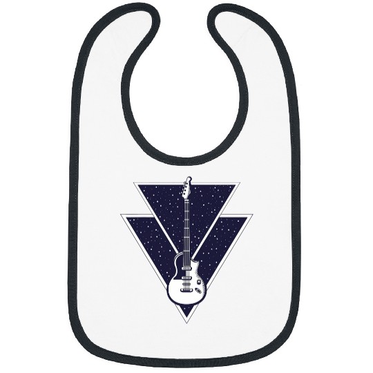 Funny Guitar Grunge Rock Roll Aesthetic Electric Guitar Music Lover Bibs