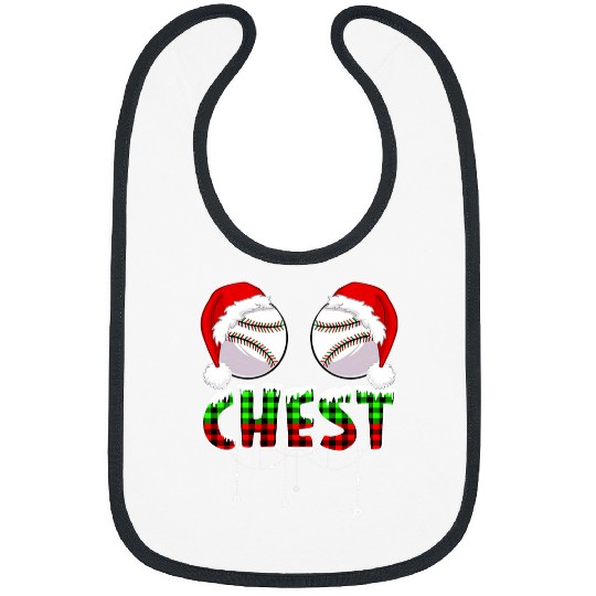Sport Baseball Chest Baseball Softball Chestnuts Couples Funny Christmas Bibs