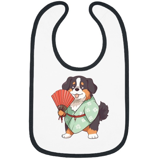 Bernese Mountain Pet Yukata Funny Summer Festival Bibs