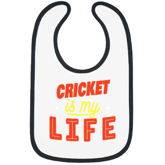 Cricket Fan Is My Life Funny Cricket Player Bibs