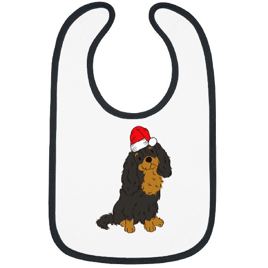 Cavalier Pet Santa Cavalier King Charles Spaniel Christmas Dog Holiday Bibs