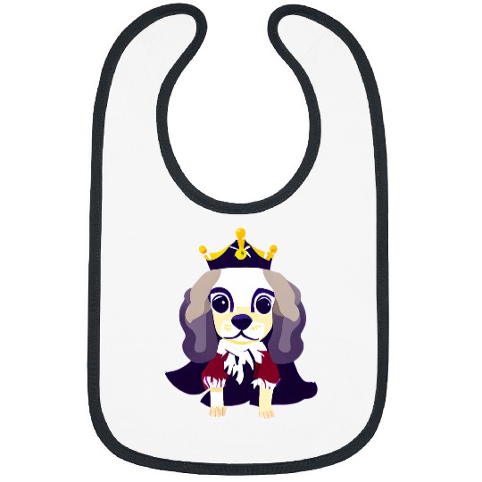 Cavalier King Charles Spaniel Pet Funny Cute Dog King Charles Coronation Spaniel King Charles Bibs