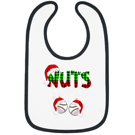 Sport Baseball Nuts Baseball Softball Chestnuts Couples Funny Christmas Bibs