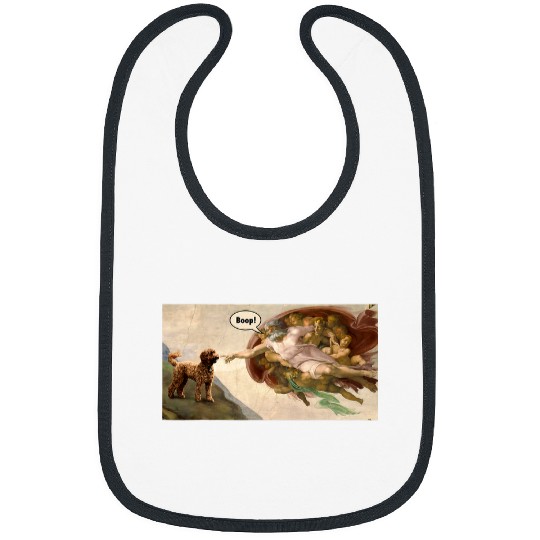 Labradoodle Pet Boop The Snoot of a Labradoodle Funny Dog Meme Bibs