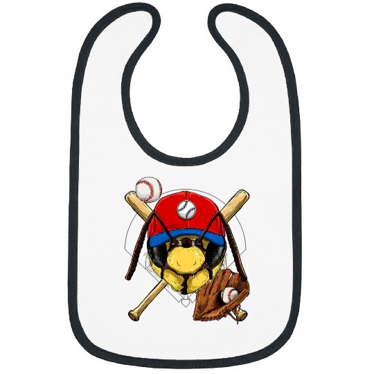 Sport Baseball Bee Beekeeping Baseball Player Bee Batter Pitcher Catcher Bibs
