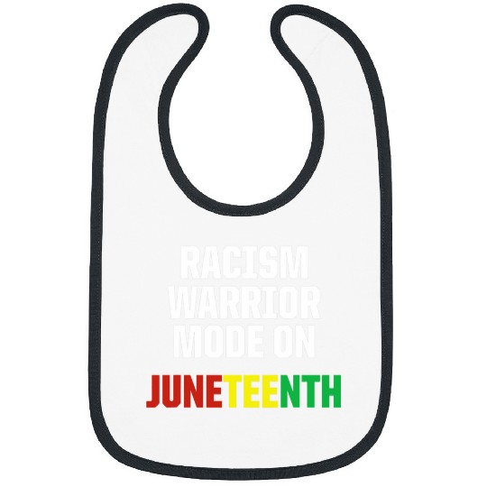 Juneteenth Mode Black African American Flag Pride Bibs