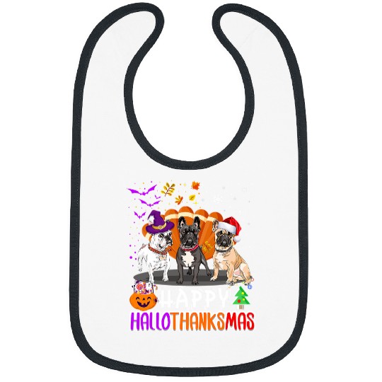 English Bulldog Pet French Bulldog English Bulldog Happy Halloween Thanksgiving Bibs