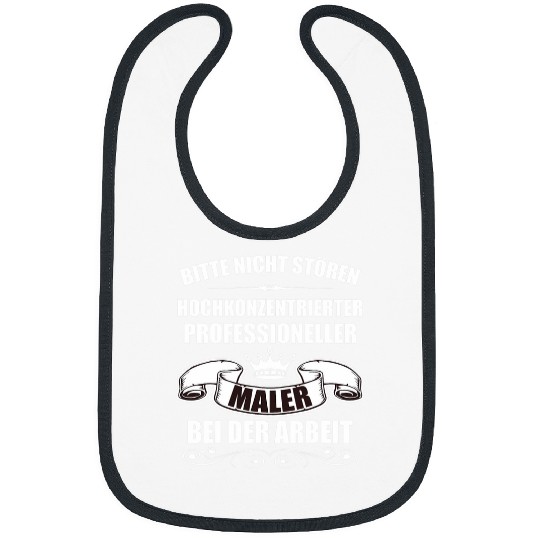 Mens Painter and varnishers saying work job construction work Bibs