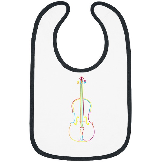 Funny Violin Retro Orchestra Violin Art Bibs