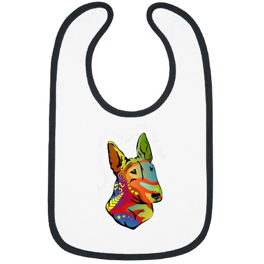 Bull Terrier Pet Artwork Painting Bibs