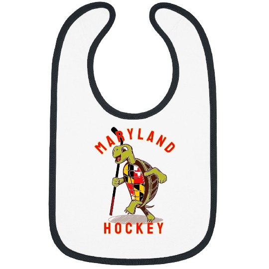Sport Hockey Maryland State Flag Turtle Hockey Baltimore Sports Bibs