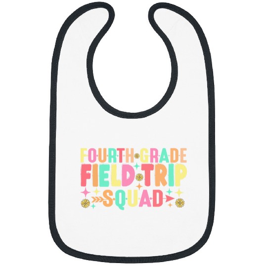 4th Grade Field Trip Squad Teacher Students Matching Bibs