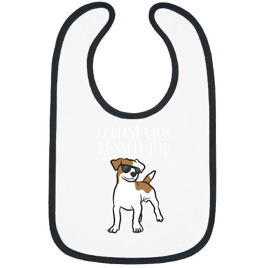 Jack Russell Pet Coolest Jack Russel Dad Bibs