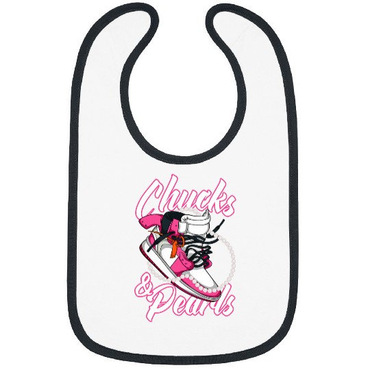 Chucks and Pearls 7 Bibs