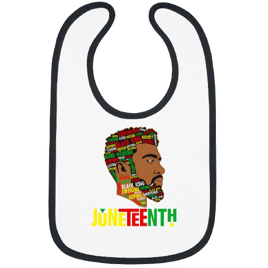 Black Men Natural Hair Juneteenth Is My Independence Day Bibs