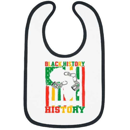 Juneteenth Im Blackity Black African American Black History 2 Bibs
