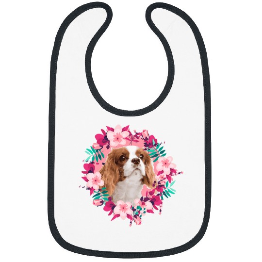 Cavalier Pet Nostalgia Summer Cavalier King Charles Spaniel Bibs