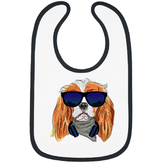 Cavalier Pet Funny Cavalier King Charles Spaniel Puppy Cute Love 1 Bibs