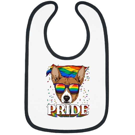 Basenji Pet LGBT Pride Pride African Basenji LGBTQ Rainbow Flag Pride Month Pet Bibs