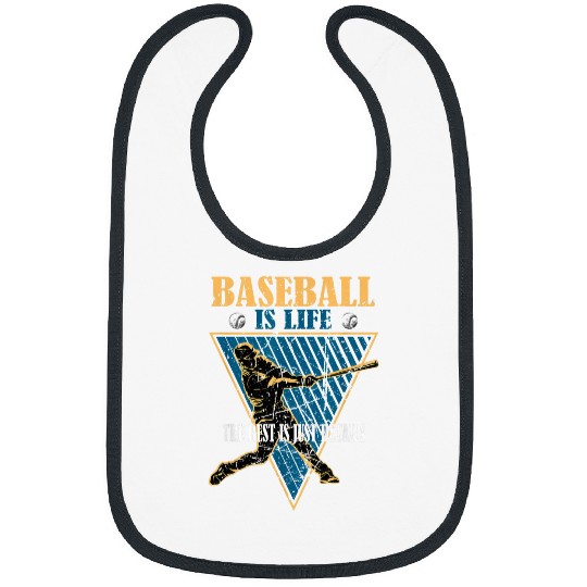 Sport Baseball Is Life The Rest Is Just Details Funny Vintage Bibs