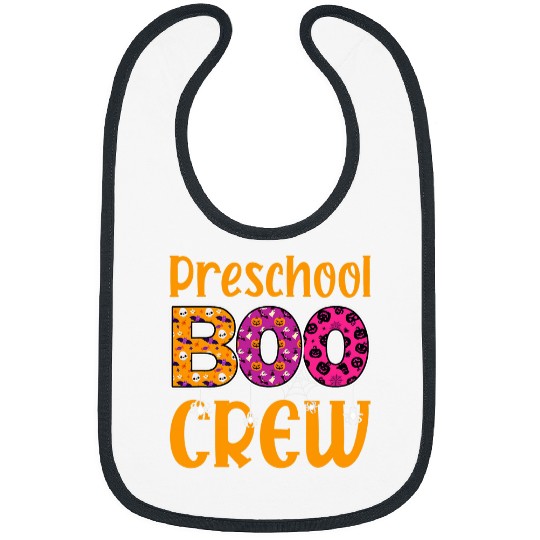 Preschool Boo Crew Halloween PreK Preschool Teacher Student 2 Bibs