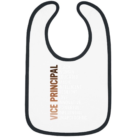 I Am A Black Vice Principal Afro Woman Black History Month Bibs