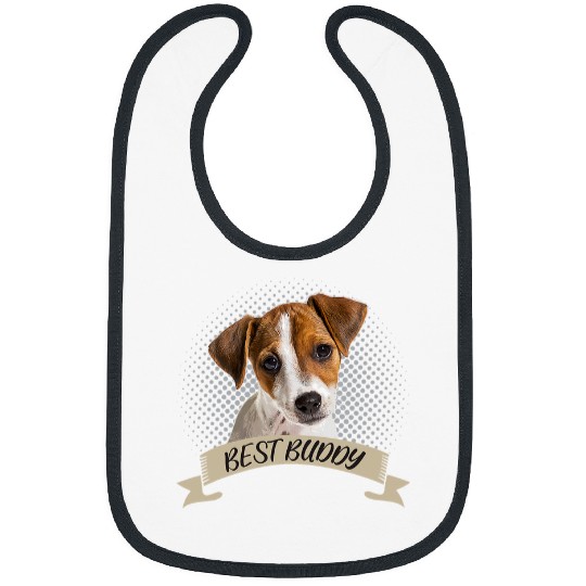 Jack Russell Pet bests Friend Dog Portrait Bibs