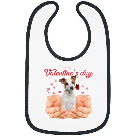 Jack Russell Pet Cute Jack Russell Terrier This Is My Valentines Day Pajama Bibs