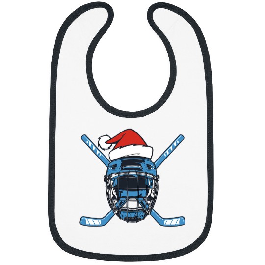 Sport Hockey Santa Hat Hockey Sport Christmas Ice Bibs