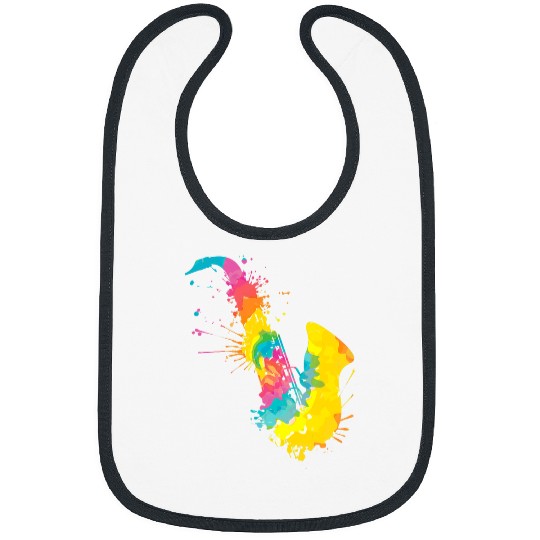Funny Saxophone Jazz band orchestra music I play saxophone Bibs