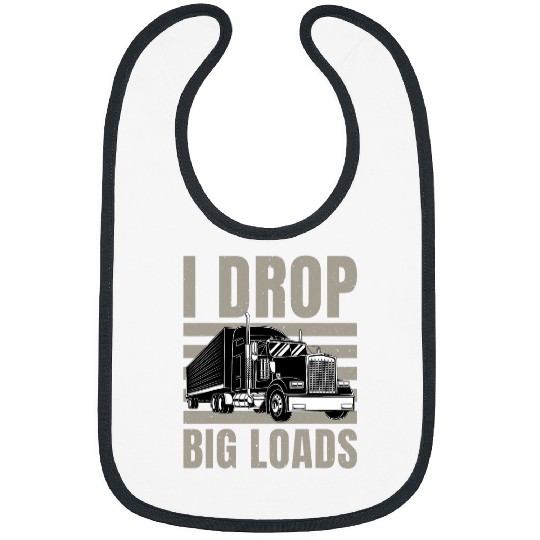 Funny Semi Truck Driver Trucker Trucking Bibs